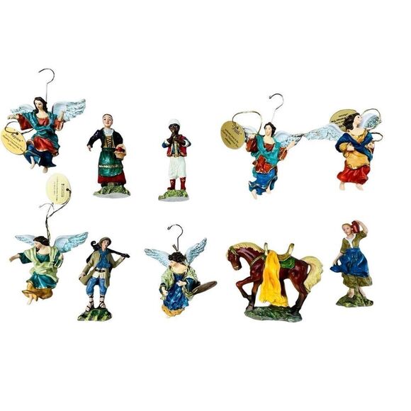 Hawthorne Village 10 Miniature Christmas Ornaments Nativity Figurine Set A7606 - Picture 2 of 12